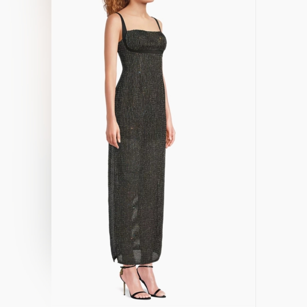 Elegant Black Maxi Dress - Picture 3 of 5